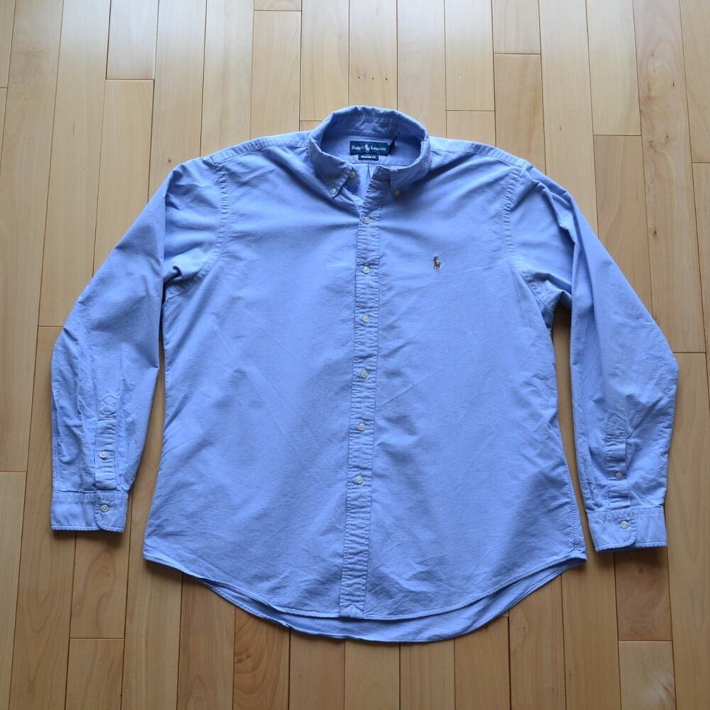 Ralph Lauren Blue Button Down Shirt Size Dress Shirt Size XXL